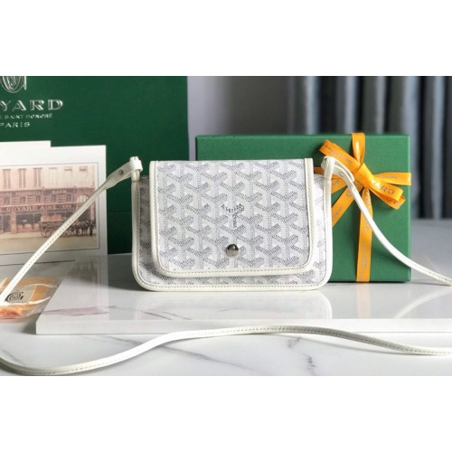 Goyard Plumet pocket wallet in White Goyardine Canvas and Chevroches Calfskin Goyard Plumet pocket wallet in White Goyardine Canvas and Chevroches Calfskin