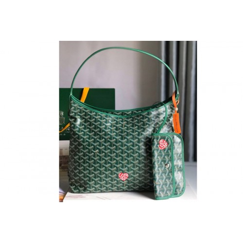 Goyard Boheme Hobo bag in Green Goyardine Canvas and Chevroches Calfskin Goyard Boheme Hobo bag in Green Goyardine Canvas and Chevroches Calfskin