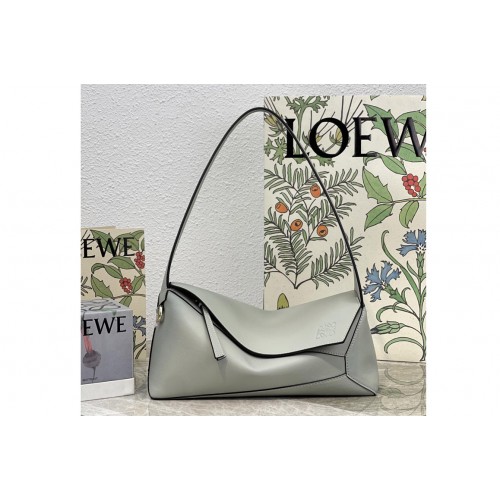 Loewe Puzzle Hobo bag in Gray nappa calfskin Loewe Puzzle Hobo bag in Gray nappa calfskin