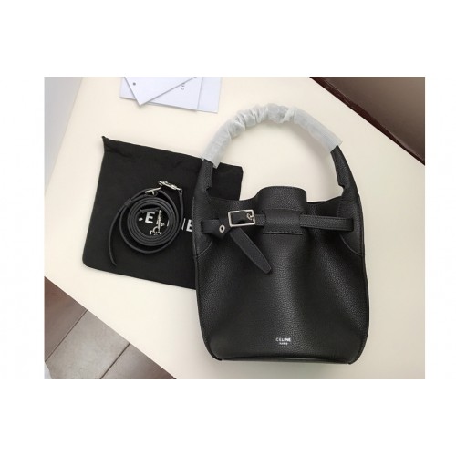 Celine Big Bag Nano Bucket Bag in Black Smooth Calfskin Leather Celine Big Bag Nano Bucket Bag in Black Smooth Calfskin Leather