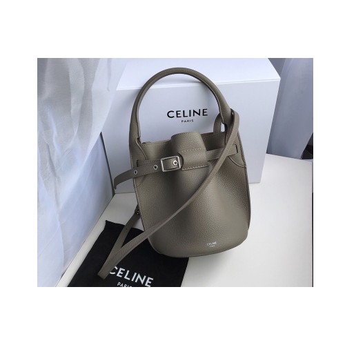 Celine Big Bag Nano Bucket Bag in Light Khaki Smooth Calfskin Leather Celine Big Bag Nano Bucket Bag in Light Khaki Smooth Calfskin Leather