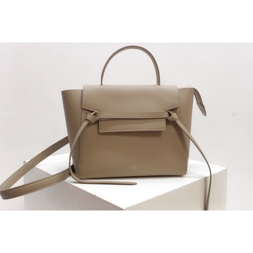 Celine Nano Belt Bag in Beige Grained Calfskin Leather Celine Nano Belt Bag in Beige Grained Calfskin Leather