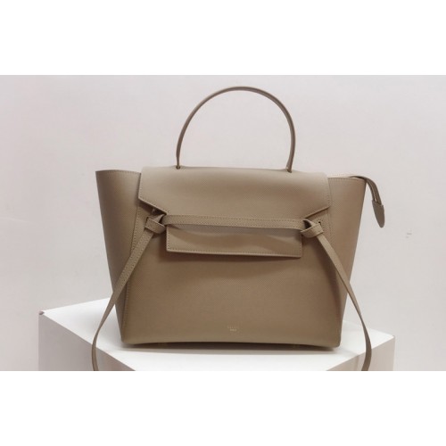 Celine Micro Belt Bag in Gray Grained Calfskin Leather Celine Micro Belt Bag in Gray Grained Calfskin Leather