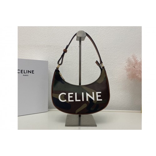 Celine AVA BAG IN CANVAS WITH CAMOUFLAGE AND CELINE PRINT KHAKI Celine AVA BAG IN CANVAS WITH CAMOUFLAGE AND CELINE PRINT KHAKI