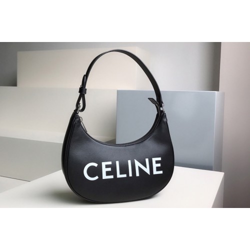 Celine Ava Bag in Black smooth calfskin with celine print Celine Ava Bag in Black smooth calfskin with celine print