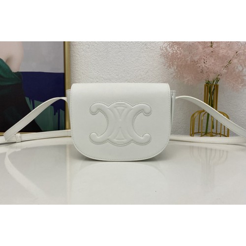 Celine FOLCO CUIR TRIOMPHE bag IN White SMOOTH CALFSKIN Celine FOLCO CUIR TRIOMPHE bag IN White SMOOTH CALFSKIN