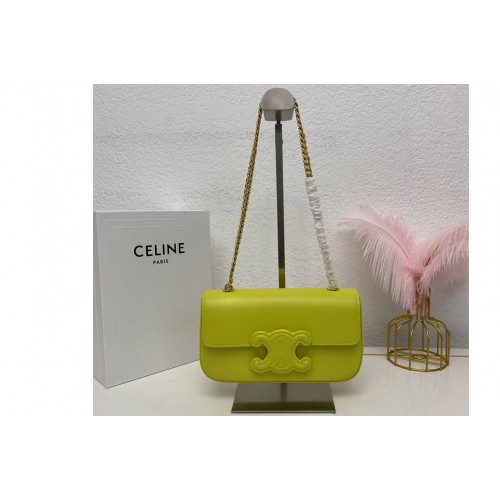 Celine CHAIN SHOULDER BAG CUIR TRIOMPHE IN ANIS SHINY CALFSKIN Celine CHAIN SHOULDER BAG CUIR TRIOMPHE IN ANIS SHINY CALFSKIN