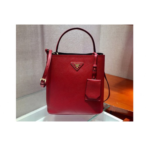 Prada 1BA212 Panier Medium bag Red Saffiano leather Prada 1BA212 Panier Medium bag Red Saffiano leather