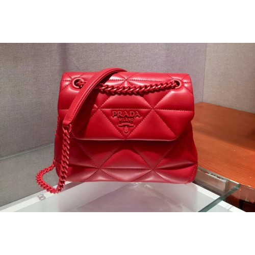 Prada 1BD233 Small Spectrum shoulder bag Red Stitched nappa leather Prada 1BD233 Small Spectrum shoulder bag Red Stitched nappa leather