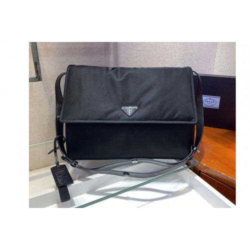 Prada 1BD256 Large padded Re-Nylon shoulder bag in Black Nylon Prada 1BD256 Large padded Re-Nylon shoulder bag in Black Nylon