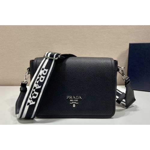 Prada 1BD314 Leather shoulder bag on Black Leather Prada 1BD314 Leather shoulder bag on Black Leather