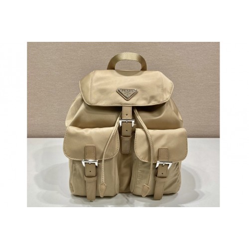 Prada 1BZ677 Small Re-Nylon backpack in Beige Nylon Prada 1BZ677 Small Re-Nylon backpack in Beige Nylon