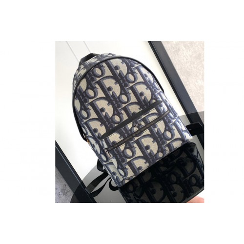 Dior 1ESBA088YXL Christian Dior Rider Backpack in Beige and Black Maxi Dior Oblique Jacquard Dior 1ESBA088YXL Christian Dior Rider Backpack in Beige and Black Maxi Dior Oblique Jacquard