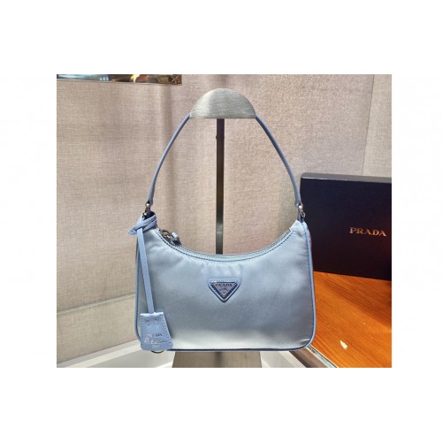 Prada 1NE204 Prada Re-Edition 2005 Re-Nylon mini bag in Blue Nylon Prada 1NE204 Prada Re-Edition 2005 Re-Nylon mini bag in Blue Nylon