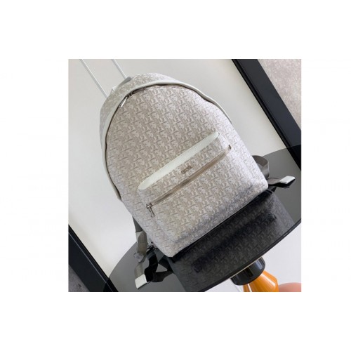 Dior 1VOBA088YKY Christian Dior Rider Backpack in White Dior Oblique Jacquard Dior 1VOBA088YKY Christian Dior Rider Backpack in White Dior Oblique Jacquard