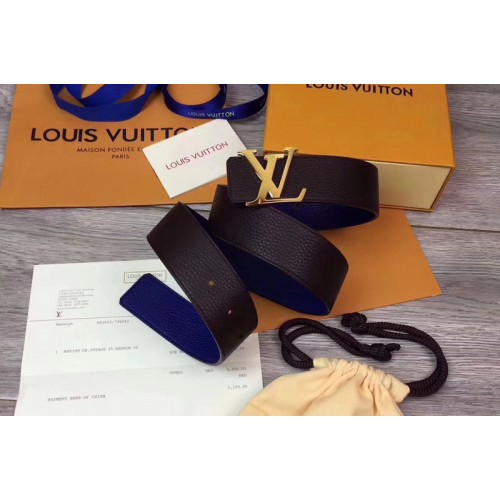 Louis Vuitton M9080T INITIALES 40 MM REVERSIBLE Belt Gold Buckle Louis Vuitton M9080T INITIALES 40 MM REVERSIBLE Belt Gold Buckle