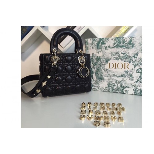 Dior M0538 My ABCDior Lambskin Bags Black Lambskin Leather Dior M0538 My ABCDior Lambskin Bags Black Lambskin Leather