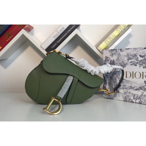 Dior M0446 Saddle bag in Green embossed Grained calfskin Leather Dior M0446 Saddle bag in Green embossed Grained calfskin Leather