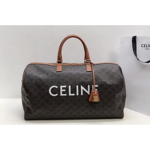 Celine LARGE VOYAGE BAG IN TRIOMPHE CANVAS Celine LARGE VOYAGE BAG IN TRIOMPHE CANVAS