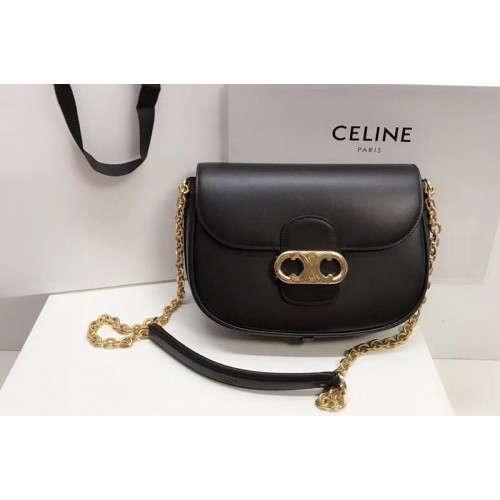 Celine SMALL CRECY BAG IN Black SATINATED CALFSKIN Celine SMALL CRECY BAG IN Black SATINATED CALFSKIN