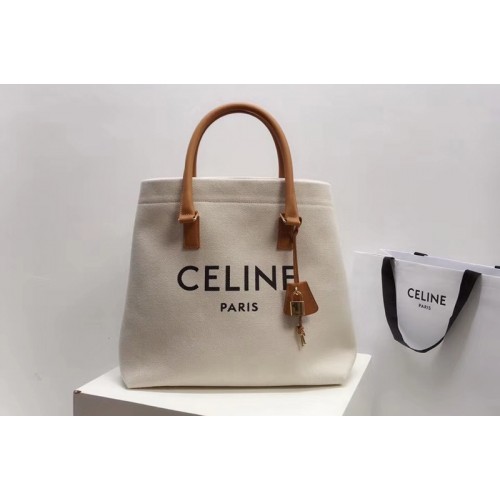 Celine HORIZONTAL CABAS CELINE IN CANVAS WITH CELINE PRINT AND CALFSKIN Celine HORIZONTAL CABAS CELINE IN CANVAS WITH CELINE PRINT AND CALFSKIN