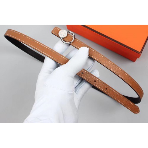 Womens Hermes 15mm Mini Laquee Reversible belt Gold Buckle in Brown Black Epsom Leather Womens Hermes 15mm Mini Laquee Reversible belt Gold Buckle in Brown Black Epsom Leather