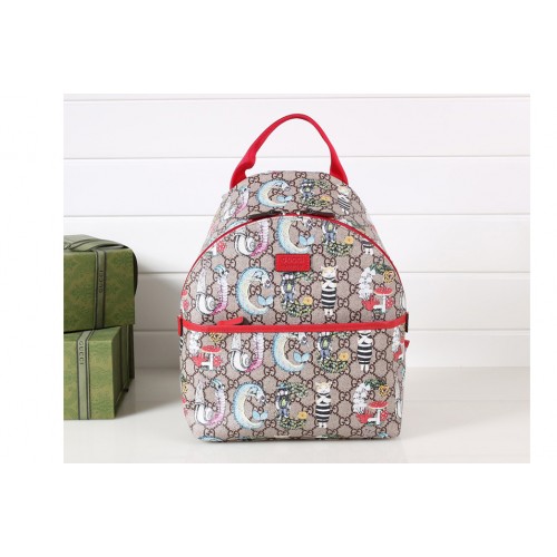 Gucci Childrens backpack in Beige and ebony Supreme canvas Gucci Childrens backpack in Beige and ebony Supreme canvas