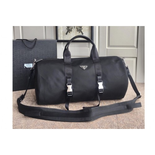 Prada 2VC015 Nylon and Saffiano leather duffel bag in Black Nylon Prada 2VC015 Nylon and Saffiano leather duffel bag in Black Nylon