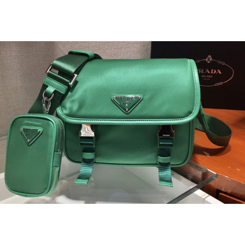 Prada 2VD034 Nylon Cross-Body Bag in Green Nylon Prada 2VD034 Nylon Cross-Body Bag in Green Nylon