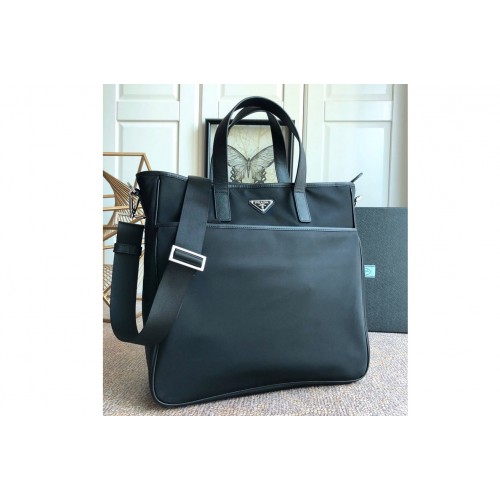 Prada 2VG032 Nylon And Saffiano Leather Tote bag in Black Nylon and Leahter Prada 2VG032 Nylon And Saffiano Leather Tote bag in Black Nylon and Leahter