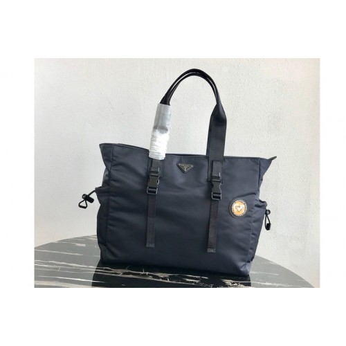 Prada 2VG042 Nylon Tote Bag Blue Nylon Prada 2VG042 Nylon Tote Bag Blue Nylon