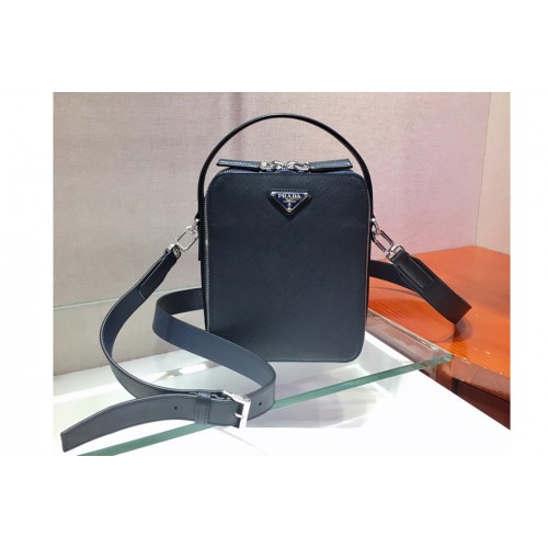 Prada 2VH066 Brique Saffiano leather bags Blue Saffiano leather Prada 2VH066 Brique Saffiano leather bags Blue Saffiano leather