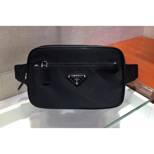 Prada 2VL977 Nylon Belt Bag Black Nylon Prada 2VL977 Nylon Belt Bag Black Nylon