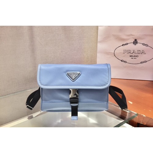 Prada 2ZH108 Nylon and Saffiano Leather Smartphone Case in Blue Nylon Prada 2ZH108 Nylon and Saffiano Leather Smartphone Case in Blue Nylon