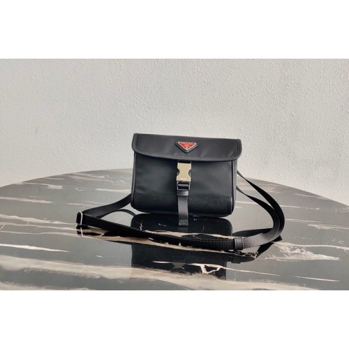 Prada 2ZH108 Nylon and Saffiano Leather Smartphone Case in Black Black Fabric Leather Prada 2ZH108 Nylon and Saffiano Leather Smartphone Case in Black Black Fabric Leather