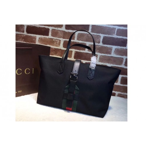 Gucci Techno Canvas Tote Bag Black Gucci Techno Canvas Tote Bag Black