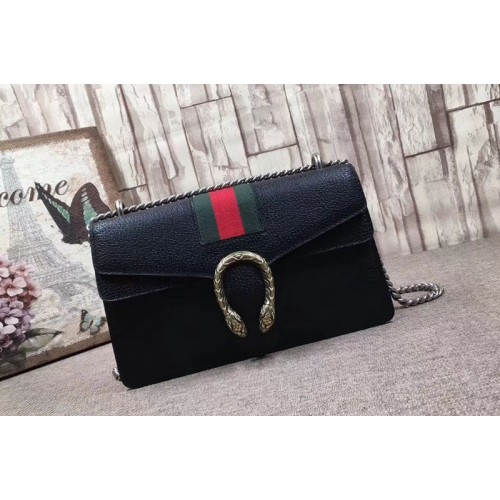 Gucci Dionysus Leather Shoulder Bag Black Gucci Dionysus Leather Shoulder Bag Black
