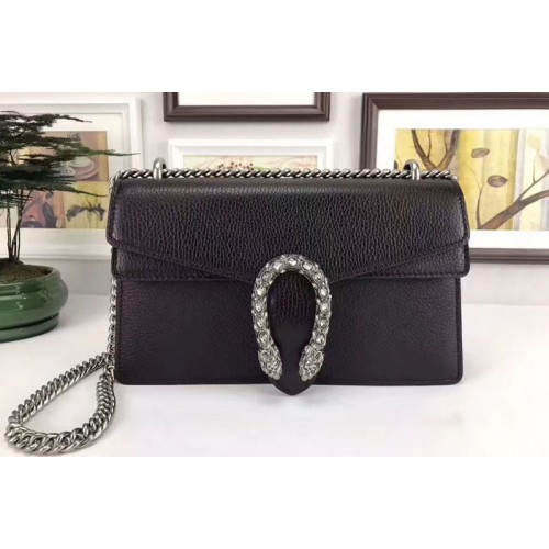 Gucci Dionysus Blooms Leather Shoulder Bag Black Gucci Dionysus Blooms Leather Shoulder Bag Black