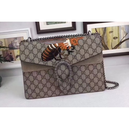 Gucci Dionysus Bee Supreme Canvas Shoulder Bag Gucci Dionysus Bee Supreme Canvas Shoulder Bag