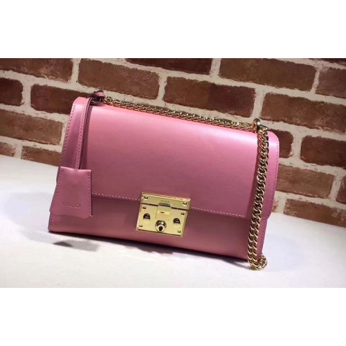 Gucci Padlock Calfskin Leather Shoulder Bag Pink Gucci Padlock Calfskin Leather Shoulder Bag Pink