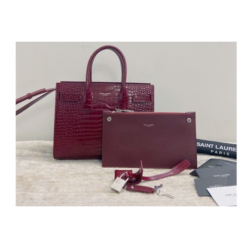 YSL CLASSIC SAC DE JOUR BABY IN Red CROCODILE EMBOSSED MATTE LEATHER YSL CLASSIC SAC DE JOUR BABY IN Red CROCODILE EMBOSSED MATTE LEATHER