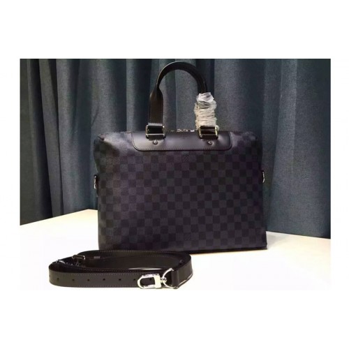 Louis Vuitton N42241 Porte-Documents Jour Bag in Damier Cobalt Canvas Louis Vuitton N42241 Porte-Documents Jour Bag in Damier Cobalt Canvas