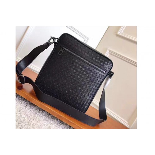 Bottega Veneta messenger bag IN Black Intrecciato calf leather Bottega Veneta messenger bag IN Black Intrecciato calf leather