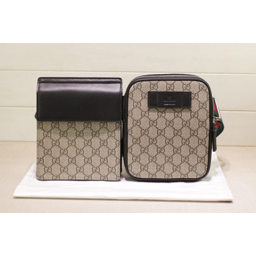 Gucci Supreme belt bags in Beige ebony Supreme canvas Gucci Supreme belt bags in Beige ebony Supreme canvas
