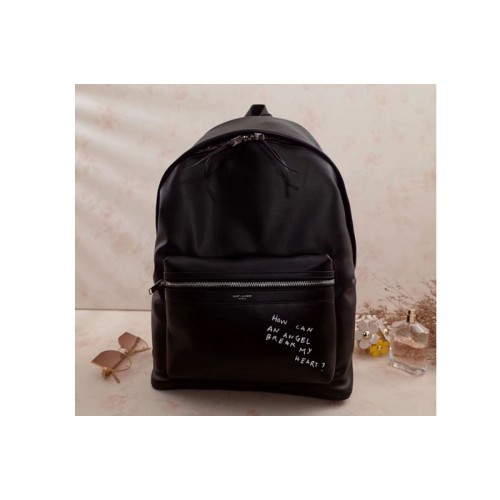 YSL Yves Classic City Backpack Black Leather YSL Yves Classic City Backpack Black Leather