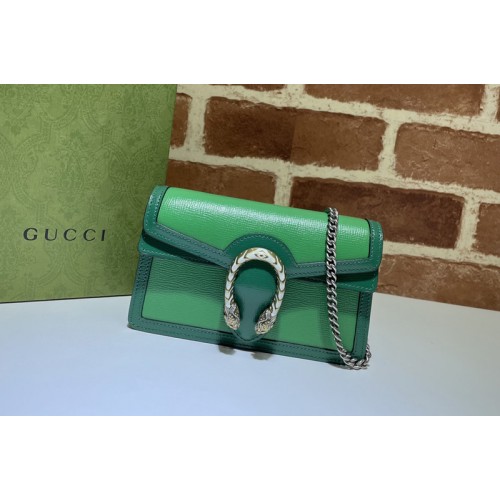 Gucci Dionysus super mini bag in Green leather Gucci Dionysus super mini bag in Green leather