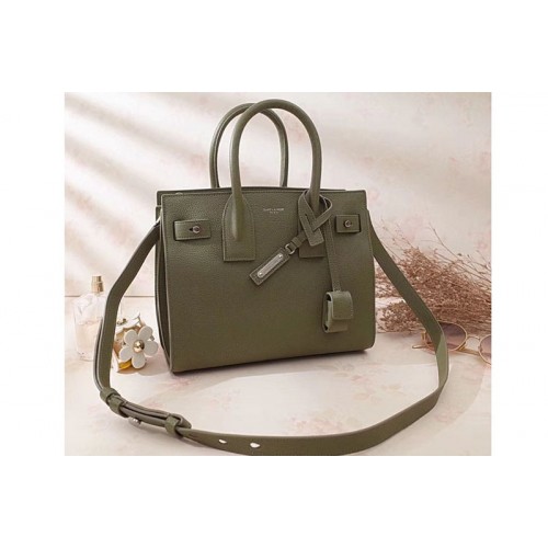 YSL Medium Sac De Jour Souple Bag Grained Leather Green YSL Medium Sac De Jour Souple Bag Grained Leather Green