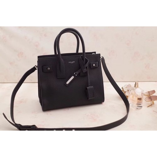 YSL Medium Sac De Jour Souple Bag Grained Leather Black YSL Medium Sac De Jour Souple Bag Grained Leather Black