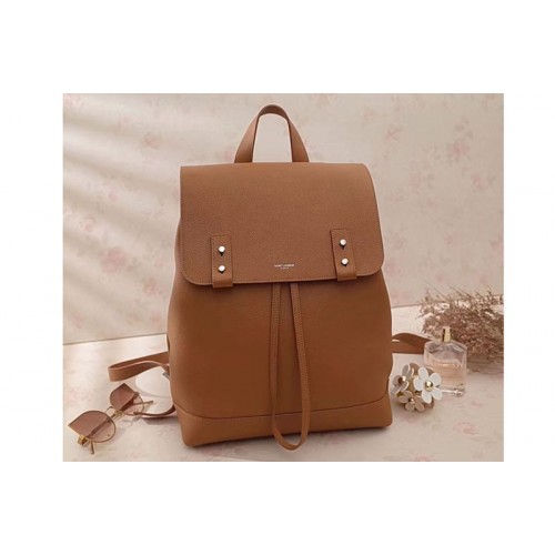 YSL Sac De Jour Backpack Grained Leather Tan YSL Sac De Jour Backpack Grained Leather Tan