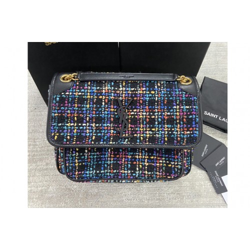YSL Niki YSL Medium Bag In Denim YSL Niki YSL Medium Bag In Denim